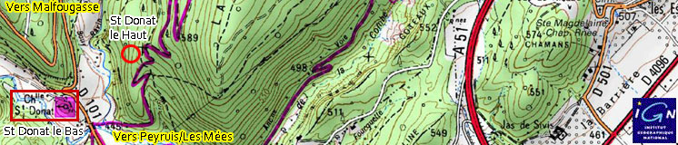 IGN-Saint Donat le Bas et le Haut