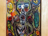 Confinement - Covid 19  Tableau en duo (Andréa Siri & Colin Smirou Mac Bride. Il m'a été offert en échange d'une reportage photo sur une expo. C'est moi qui l'ai choisi ! J'adore ! ...