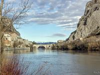 Photos du mois - Archives  La Durance à Sisteron (janvier 2018)