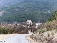 Barret sur Méouge - Hautes Alpes  Arrivée à Barret sur Méouge
