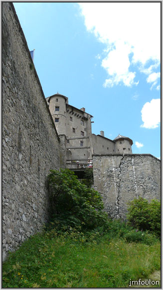 fort-queyras-17web.jpg - Fort Queyras - Fortifications Nord et le pont-levis de l'entrée