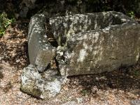 Plateau de Ganagobie  Nous voici arrivés aux carrières de meules. Ici un bassin