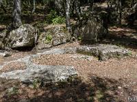 Plateau de Ganagobie  Carrières de meules - Pour plus de détails voir les explications page Ganagobie