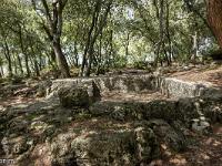 Plateau de Ganagobie  Carrières de meules - Pour plus de détails voir les explications page Ganagobie
