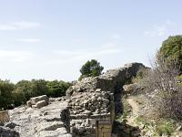 Plateau de Ganagobie  Vue sur le rempart (intérieur)