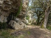 Plateau de Ganagobie  Autre vue sur l'ancien chemin d'accès au plateau