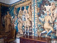 Château de Grignan  La chambre d'hiver. Construite à la fin du XVe siècle pour l'épouse de Gaucher Adhémar, seigneur de Grignan.