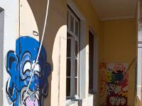 Hôpital Charle Romieu - Digne  La coursive extérieure du premier étage