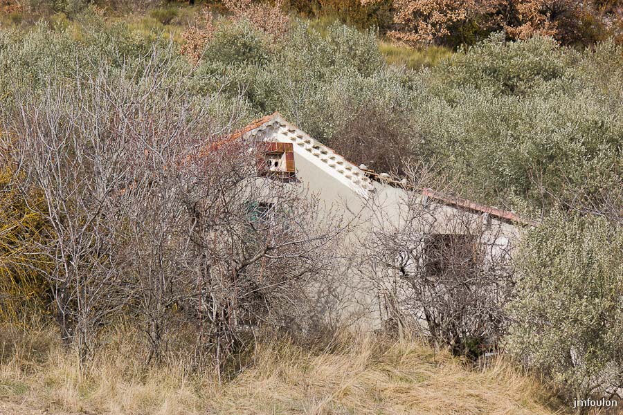 cabanon-03-2.jpg - Sisteron - Les Houlettes. A la belle saison, elle disparaît sous les feuillages !