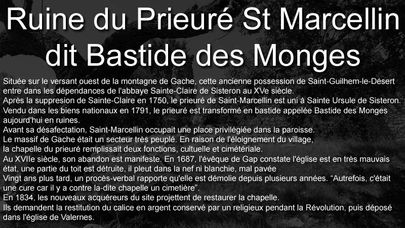 bastide-monges-00web.jpg - Ruine du Prieuré St Marcellin dit Bastide des Monges (XIIIe siècle)