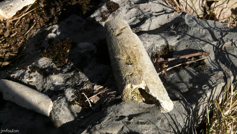 clamensane-tombes-18web.jpg - J'ai trouvé quelques ossement à côté que j'ai déposé sur la pierre qui se trouve au sol devant la stèle