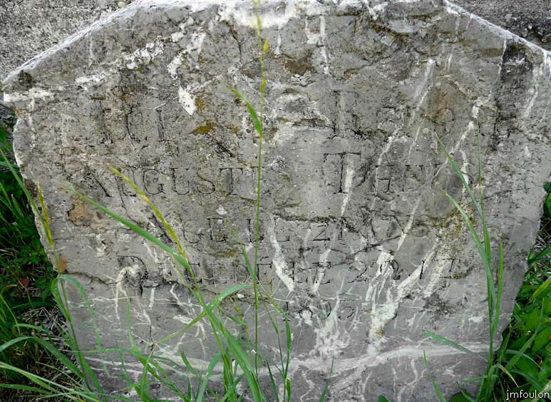 la-motte-cimetiere-17web.jpg - Ici repose Auguste Theus Agé de 21 ans. Décédé le 20 janvier 1893. On constate que globalement les gens ne vivaient pas très vieux