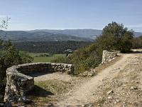 Lurs Notre Dame de Vie  La promenade des Evèques. Vue sur Lure au Nord