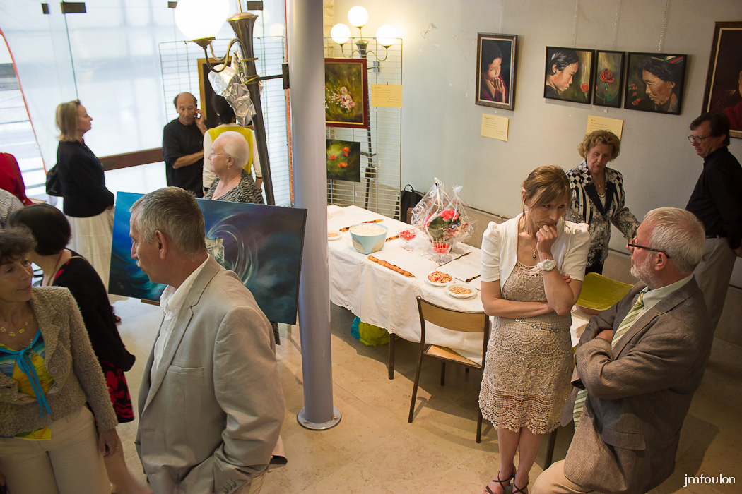 IMG_7472-2.jpg - Vernissage de l'exposition de Martine Saudade et Françoise Navarro  - Sisteron Juin 2014 Mairie de Sisteron