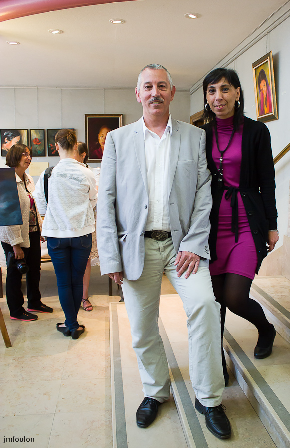 IMG_7487-2.jpg - Vernissage de l'exposition de Martine Saudade et Françoise Navarro  - Sisteron Juin 2014 Mairie de Sisteron