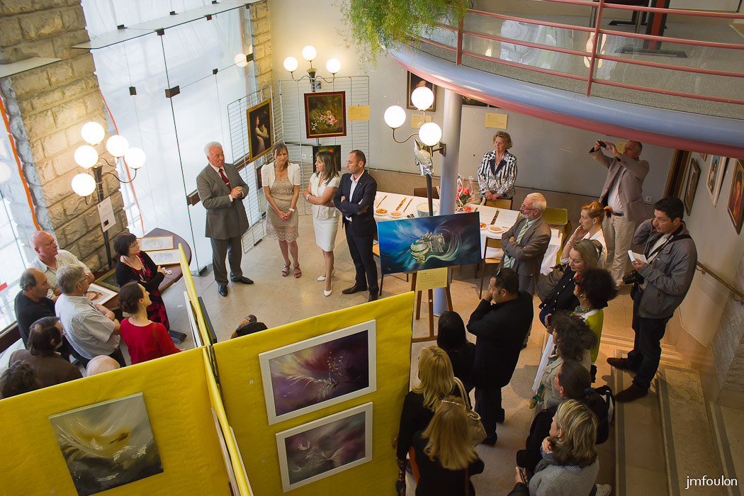IMG_7496-2.jpg - Vernissage de l'exposition de Martine Saudade et Françoise Navarro  - Sisteron Juin 2014 Mairie de Sisteron