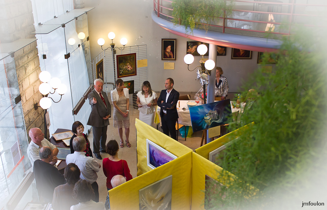 IMG_7499-2.jpg - Vernissage de l'exposition de Martine Saudade et Françoise Navarro  - Sisteron Juin 2014 Mairie de Sisteron