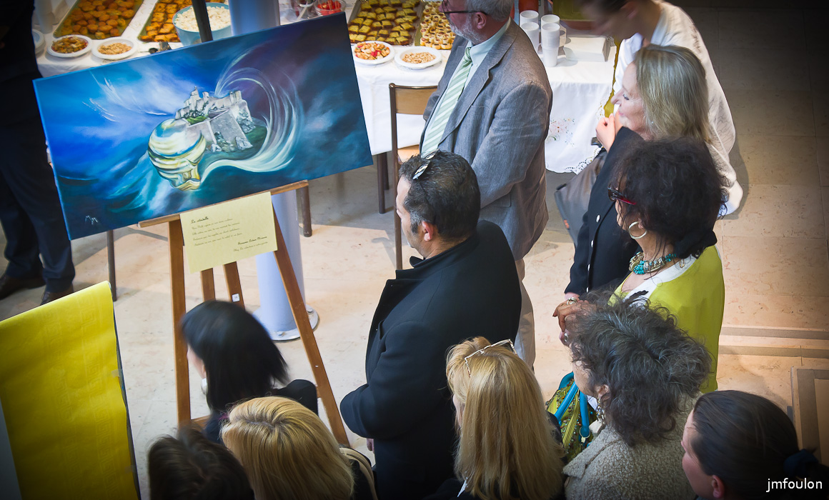 IMG_7503-2.jpg - Vernissage de l'exposition de Martine Saudade et Françoise Navarro  - Sisteron Juin 2014 Mairie de Sisteron