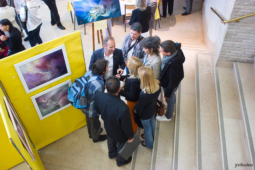 IMG_7504-2.jpg - Vernissage de l'exposition de Martine Saudade et Françoise Navarro  - Sisteron Juin 2014 Mairie de Sisteron