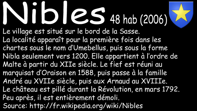 Le village de Nibles/nibles00web