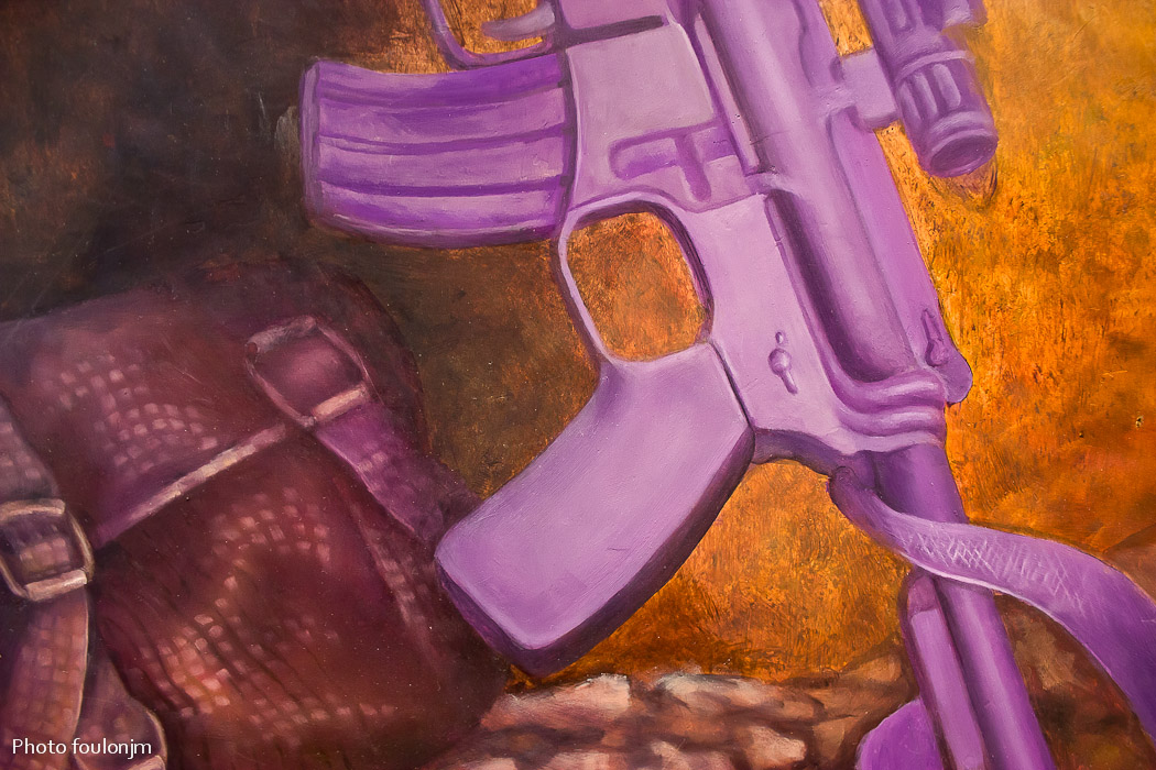 ilie-mitrea-002-1-2.jpg - Ilie Mitrea - "Art et Guerre" - Huile sur toile (détail)