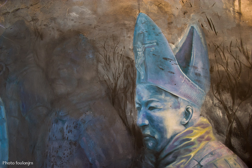 ilie-mitrea-006-2.jpg - Ilie Mitrea - "Art et Guerre" - Huile sur toile (détail)