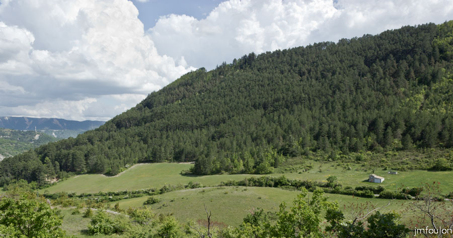 printemps-2013-collet-03web.jpg - Le Molard (920 m) et l'Est de la  Marquise petite route par laquelle nous rentrerons sur Sisteron