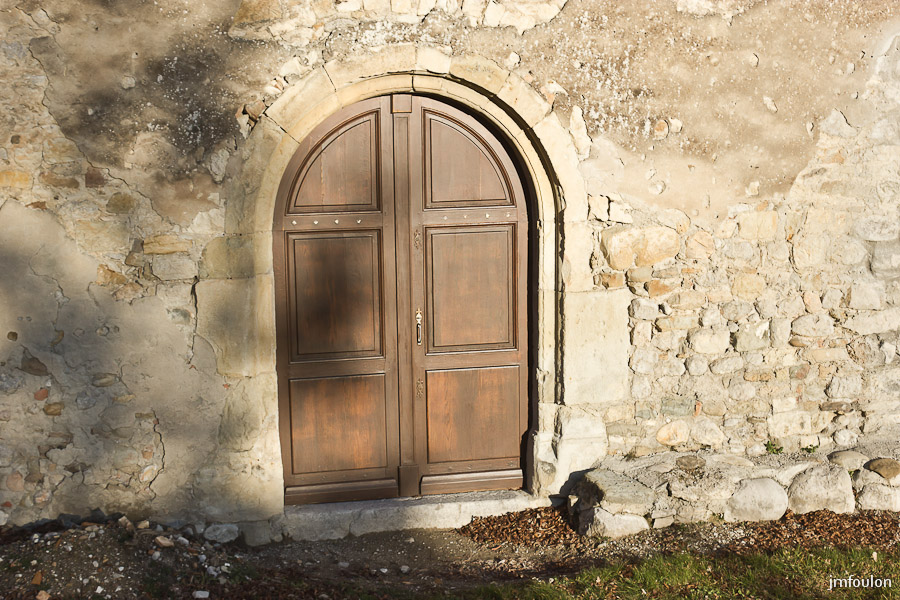 eglise-st-clement-006-2.jpg - Salignac -  Eglise Saint Clément - L'unique porte