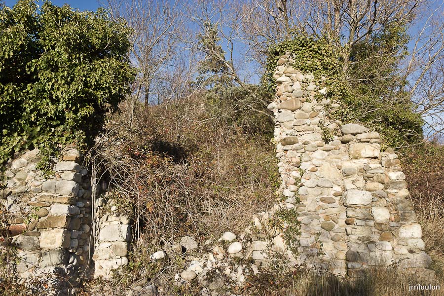 vx-salignac-033.jpg - Nous allons maintenant nous enfoncer dans le reste des vestiges du village, parfois au travers des ronces !