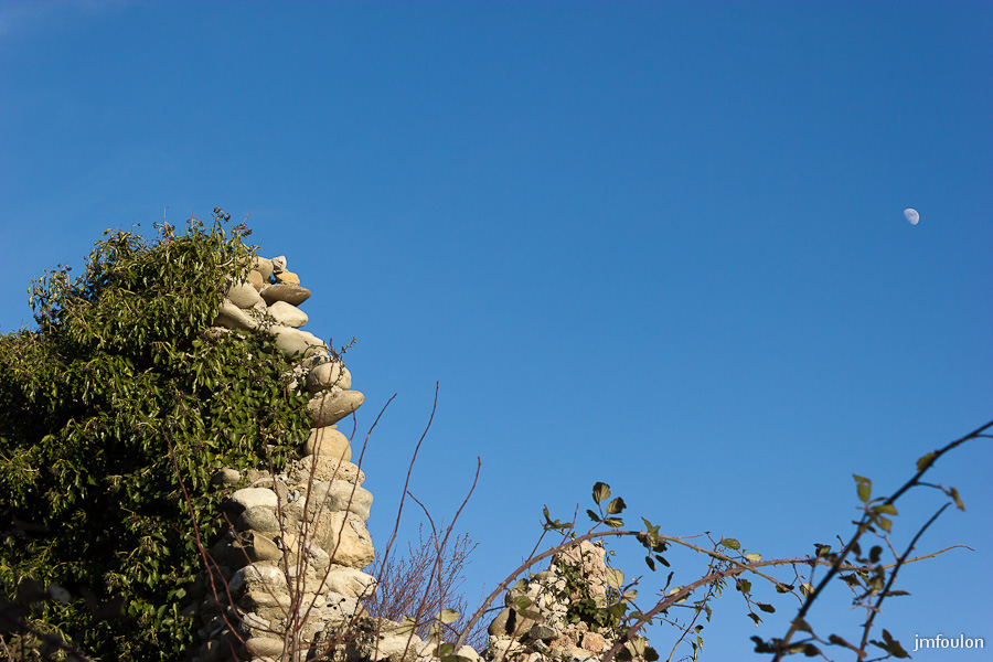 vx-salignac-045.jpg - Vestiges du village. Tiens la lune ! ...