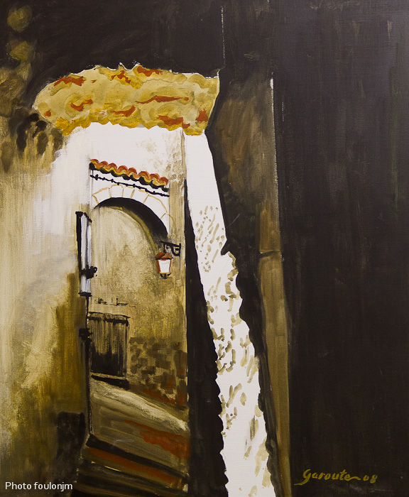 garoute-3.jpg - A l'atelier 72 rue Henry Peuzin. Toiles de Garoute.