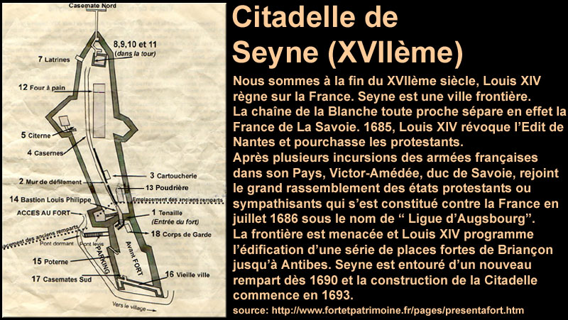 Citadelle de Seyne les Alpes XVIIème siècle/citadelle00web
