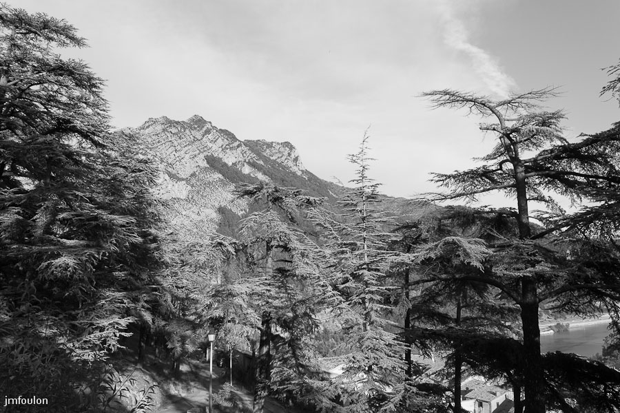 sisteron_n-b-035web.jpg - Vue sur la Baume depuis le haut de la rue des Remparts à la Coste.
