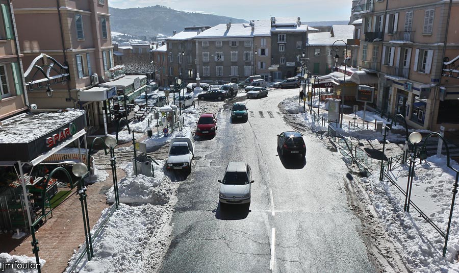 sist-neige-12_02-25.jpg - Depuis la rue de la Coste au dessus de l'entrée Sud du tunnel