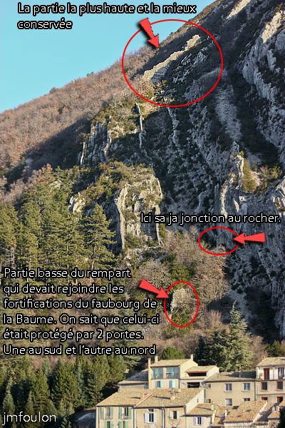 baume-02_lr-web.jpg - Celui-ci montait très haut à l'ubac de la montagne de la Baume. En voici les vestiges que nous allons découvrir ici