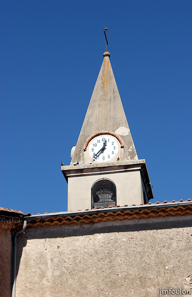 theze-46web.jpg - Théze - Clocher de l'Eglise paroissiale Saint-Blaise (Sud)
