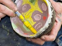 Journées Européennes des Métiers d'Art - Sisteron  Amélie Robert - Atelier peinture sur céramique