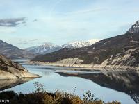 Lac de Serre-Ponçon  Le lac en aval du barrage