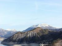 Lac de Serre-Ponçon  Le lac en aval du barrage