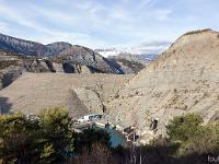 Lac de Serre-Ponçon  Le barrage (amont)