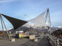 Lac de Serre-Ponçon  Belvédère du Barrage sur la route de Rousset