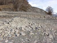 Lac de Serre-Ponçon  Vestiges du village d'Ubaye