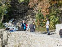 Sacrée Méouge - Edition 17  SMIGIBA (gestion des milieux aquatiques et protection contre les inondations » sur le bassin versant du Buëch et de ses affluents) sur le pont Roman ...