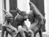 Noir & Blanc - Art  Statues à Gap (détails)
