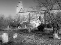 Noir & Blanc - Patrimoine religieux  Notre Dame de Bethléem au Vieux Noyers (XIIIe) - Alpes de Haute Provence
