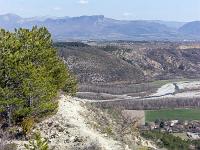 Les paysages  Le sentier et la vallée du Buech (sens inverse de la marche)