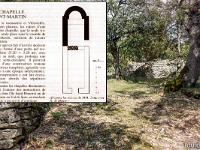 Plateau de Ganagobie (04)  La chapelle Saint-Martin au centre du plateau ...