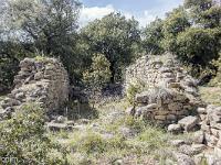 Plateau de Ganagobie (04)  Chapelle Saint-Martin - Vue vers le Sud depuis l'abside ...