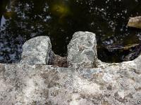 Plateau de Ganagobie (04)  La Fontaine aux Oiseaux - La goulotte vue de dessus ...