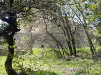 Plateau de Ganagobie (04)  Voici le prieuré qui apparaît (Nord) ...